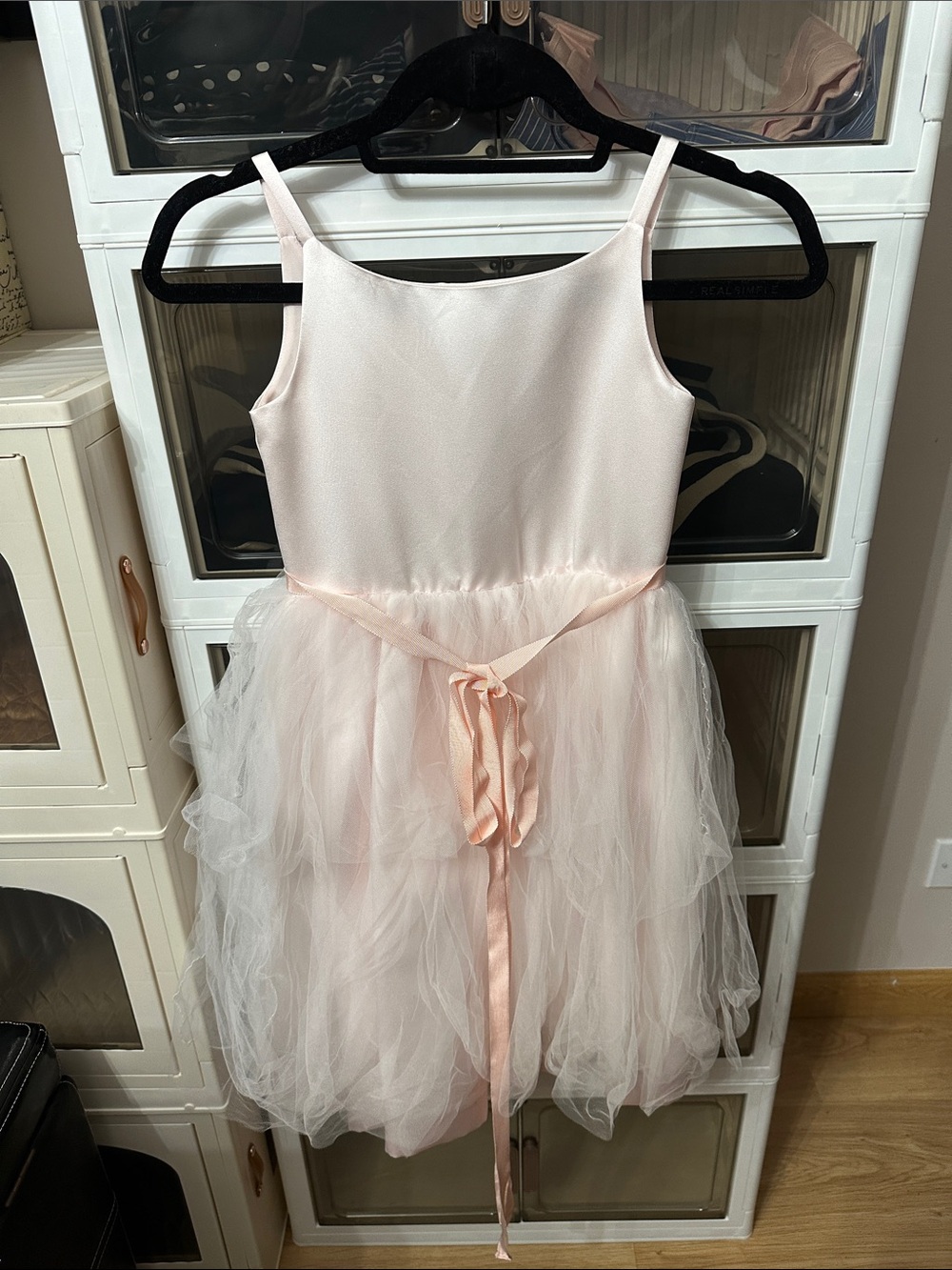 Us Angels Light Pink Tulle Party Dress for Girls